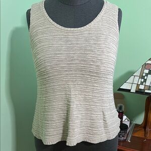 Mud Pie Textured Cream Tank Top